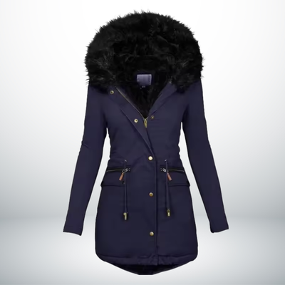 Mathilde™ | Veste d’hiver mi-longue décontractée avec capuche et col doux