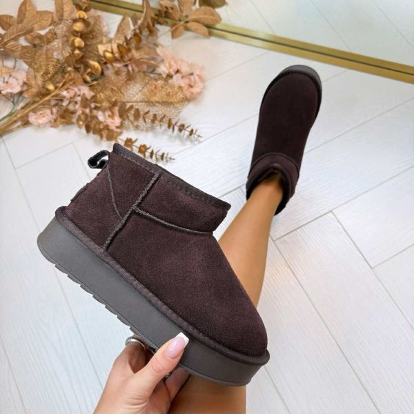 AMÉLIE™ | BOTTES UGIE EN CUIR VÉRITABLE NN-604 MARRON