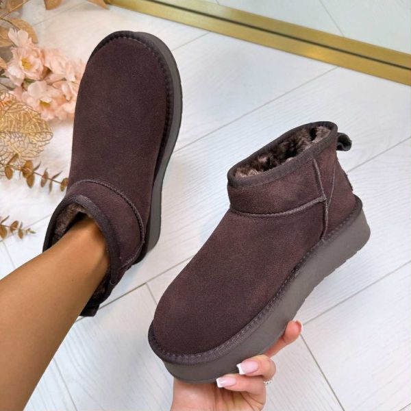 AMÉLIE™ | BOTTES UGIE EN CUIR VÉRITABLE NN-604 MARRON