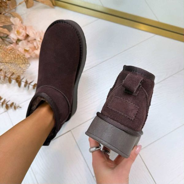 AMÉLIE™ | BOTTES UGIE EN CUIR VÉRITABLE NN-604 MARRON