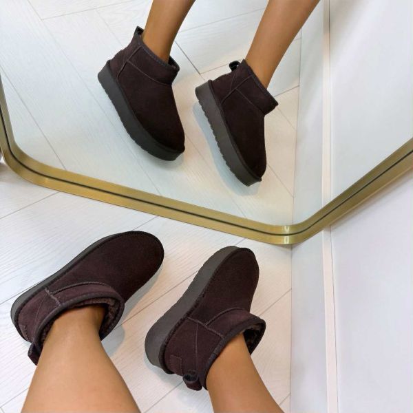 AMÉLIE™ | BOTTES UGIE EN CUIR VÉRITABLE NN-604 MARRON