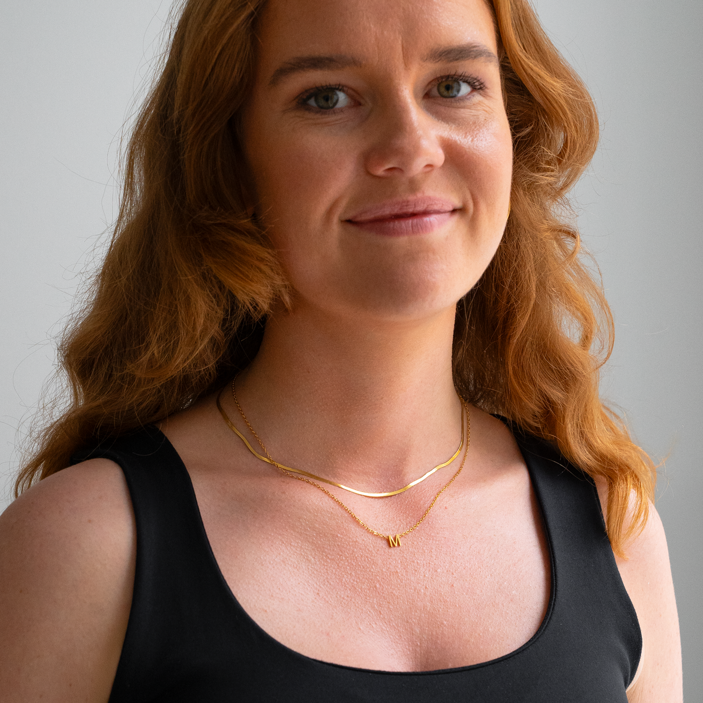 Collier Lettre – Finition dorée