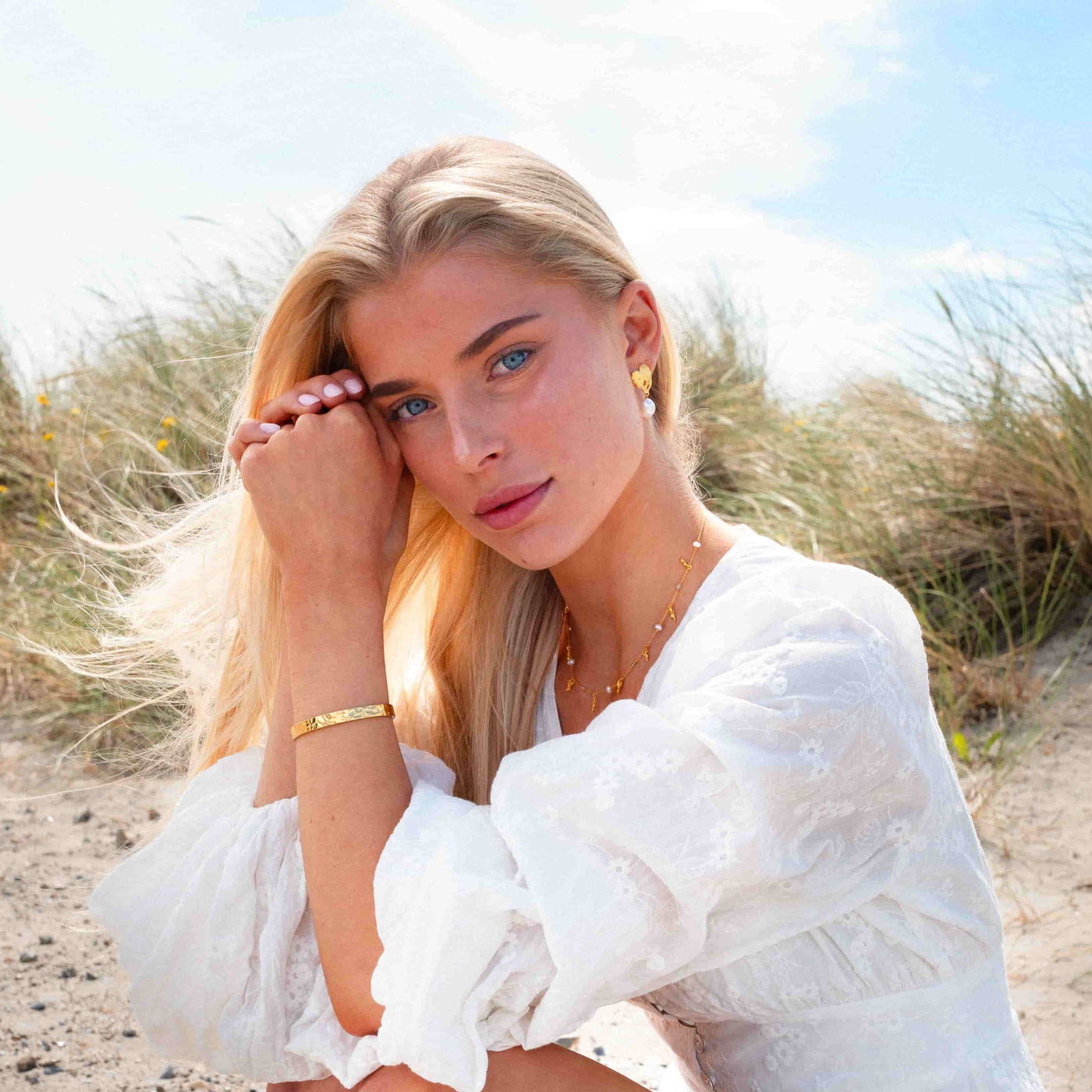 Boucles d’oreilles cœur fondu couleur or