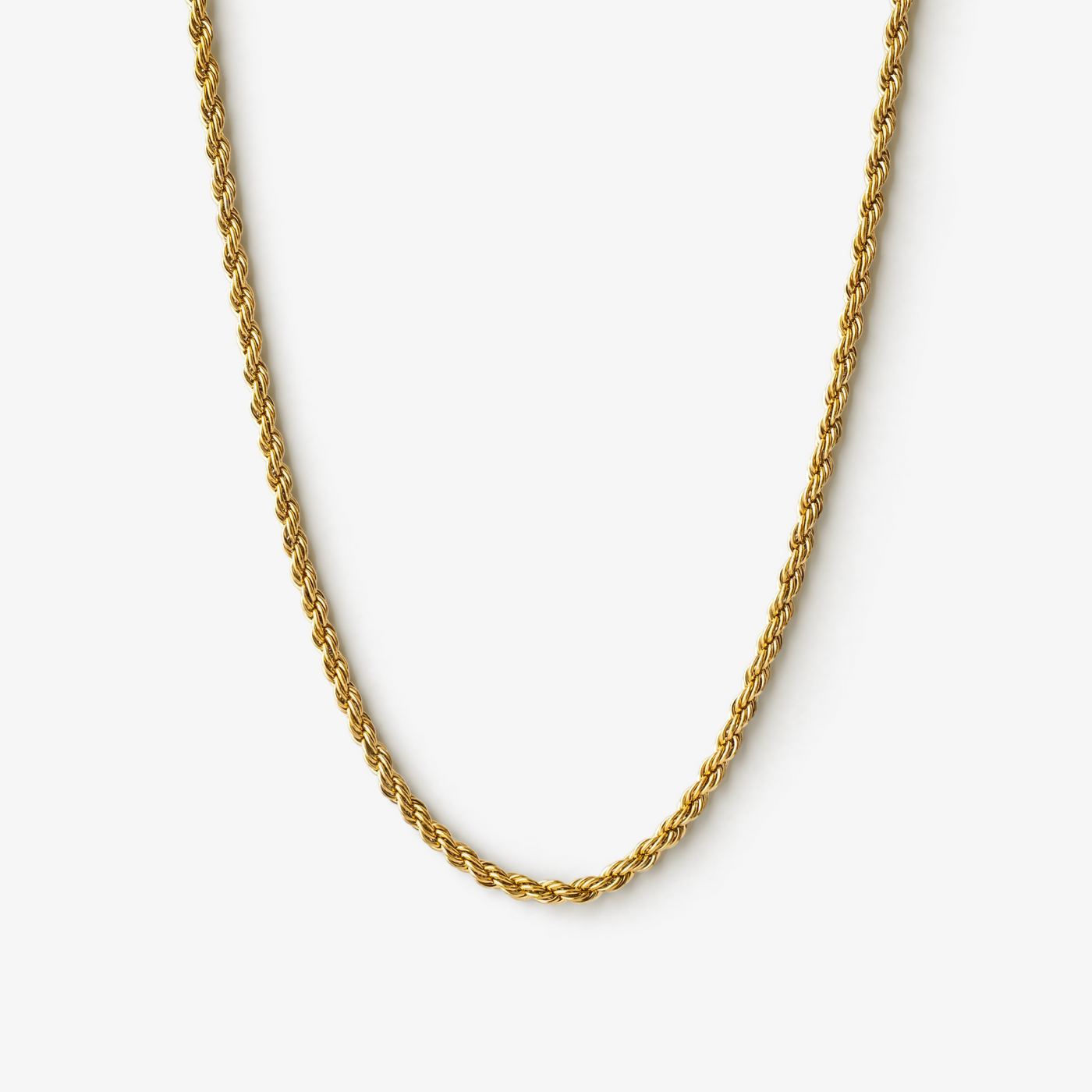 Collier Corde Torsadée – Finition dorée