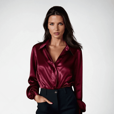 LIORA™ | Blouse élégante en satin