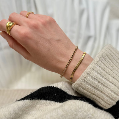 Bracelet Corde Torsadée – Finition dorée