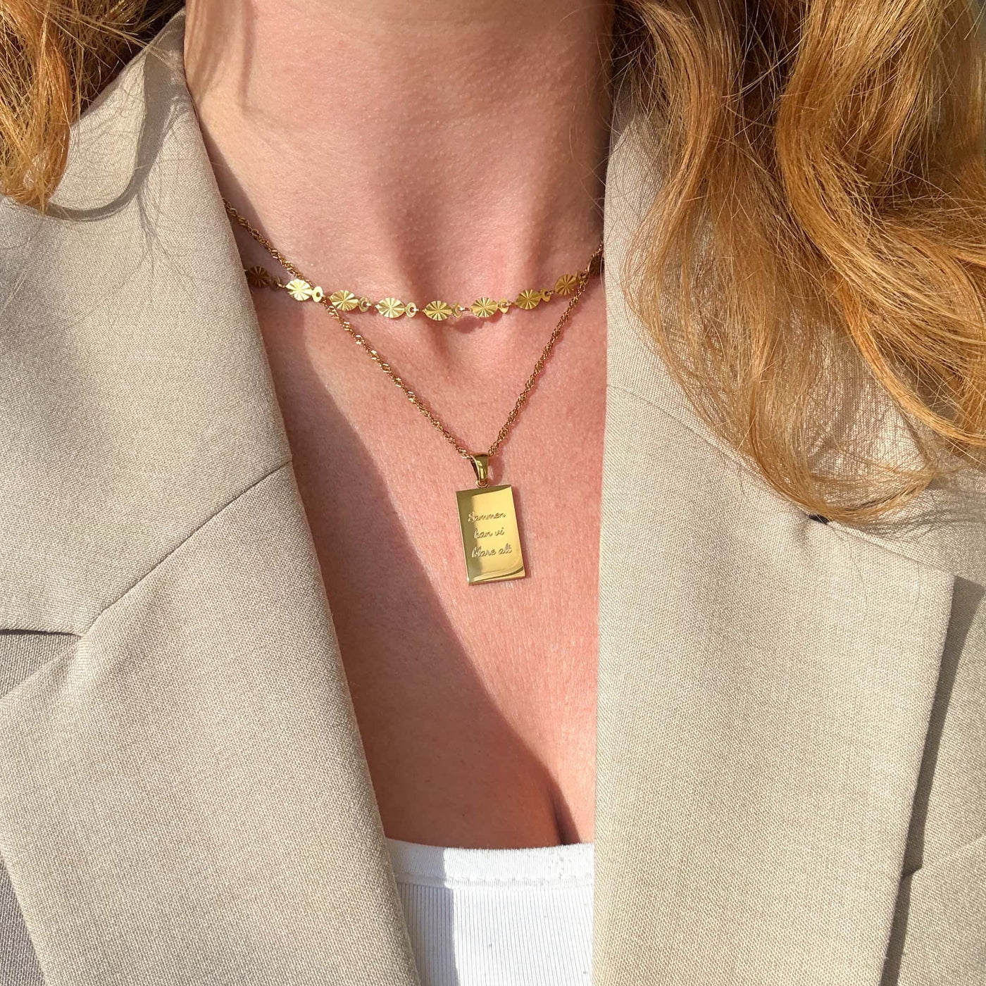 Collier Soleil – Finition dorée