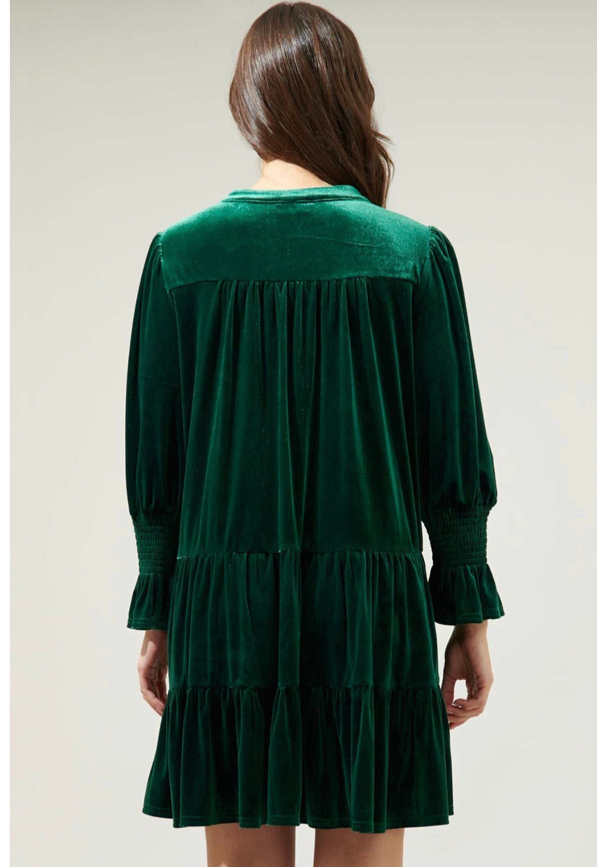 LIORA™ | Robe Babydoll en Velours