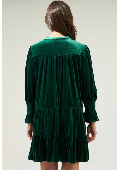 LIORA™ | Robe Babydoll en Velours