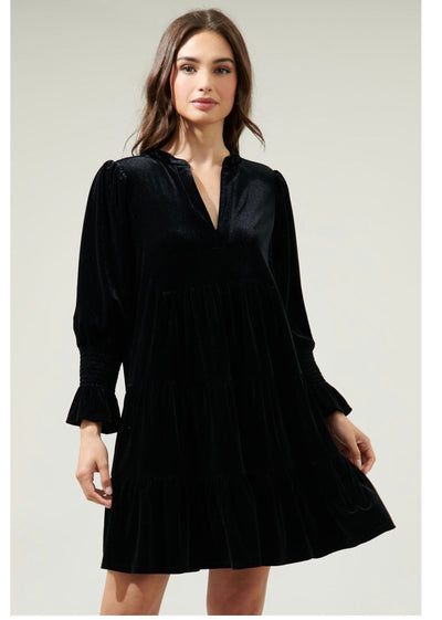 LIORA™ | Robe Babydoll en Velours