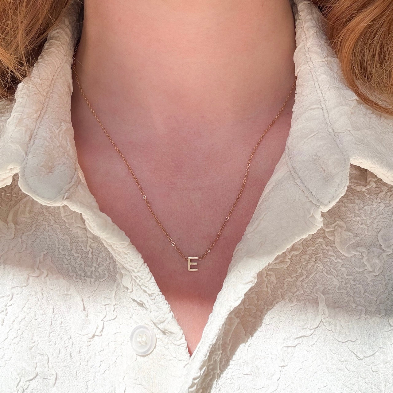 Collier Lettre – Finition dorée