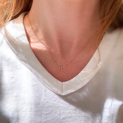 Collier Lettre – Finition dorée