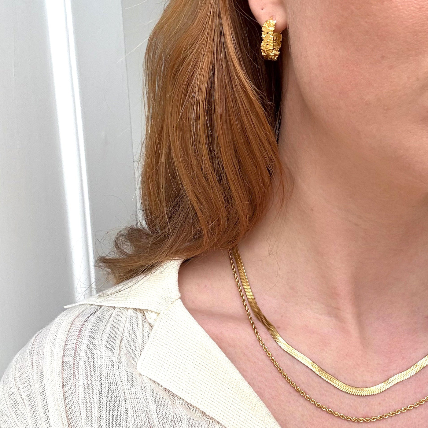 Collier Double Corde – Finition dorée