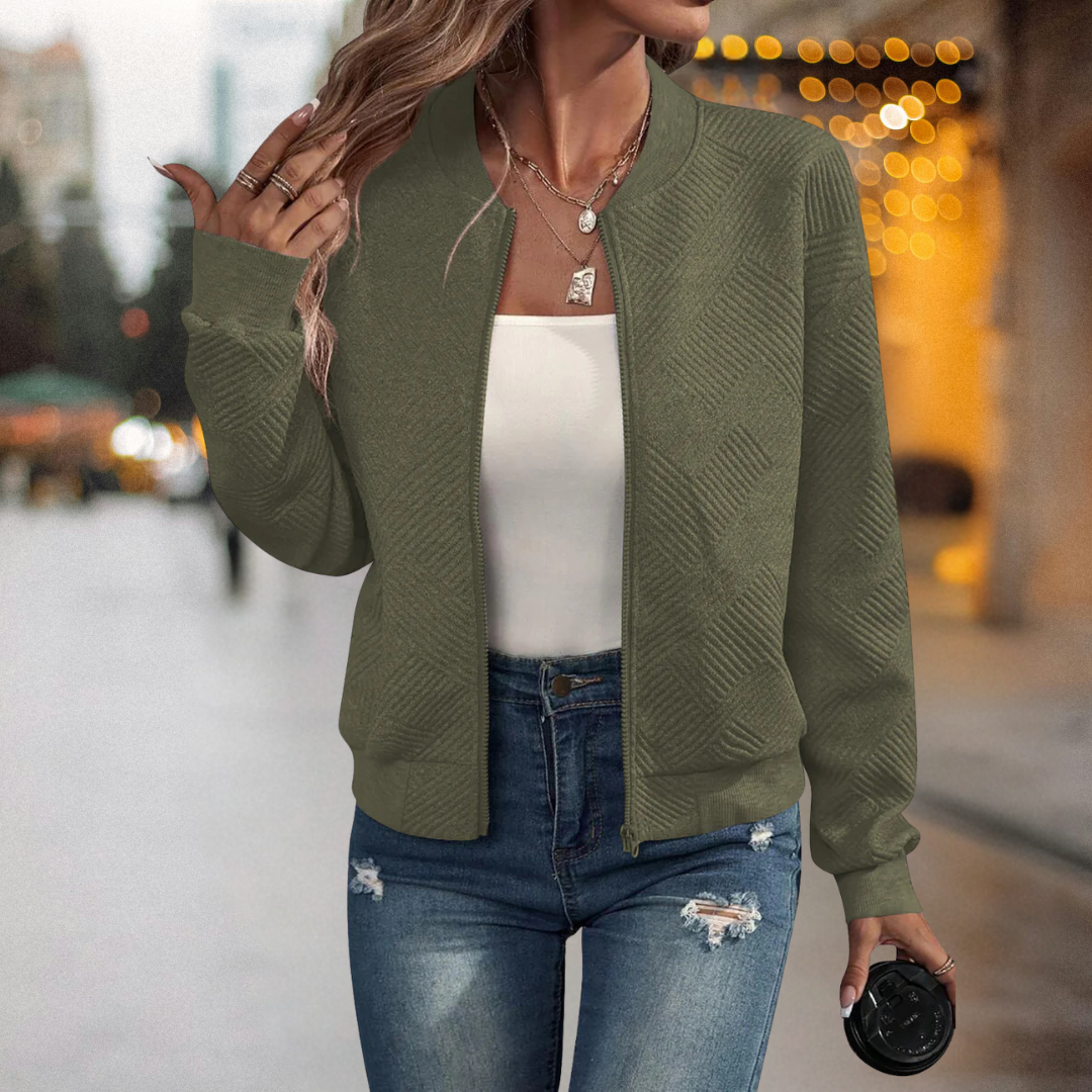 Inès™ | Bomber structuré chaud et confortable