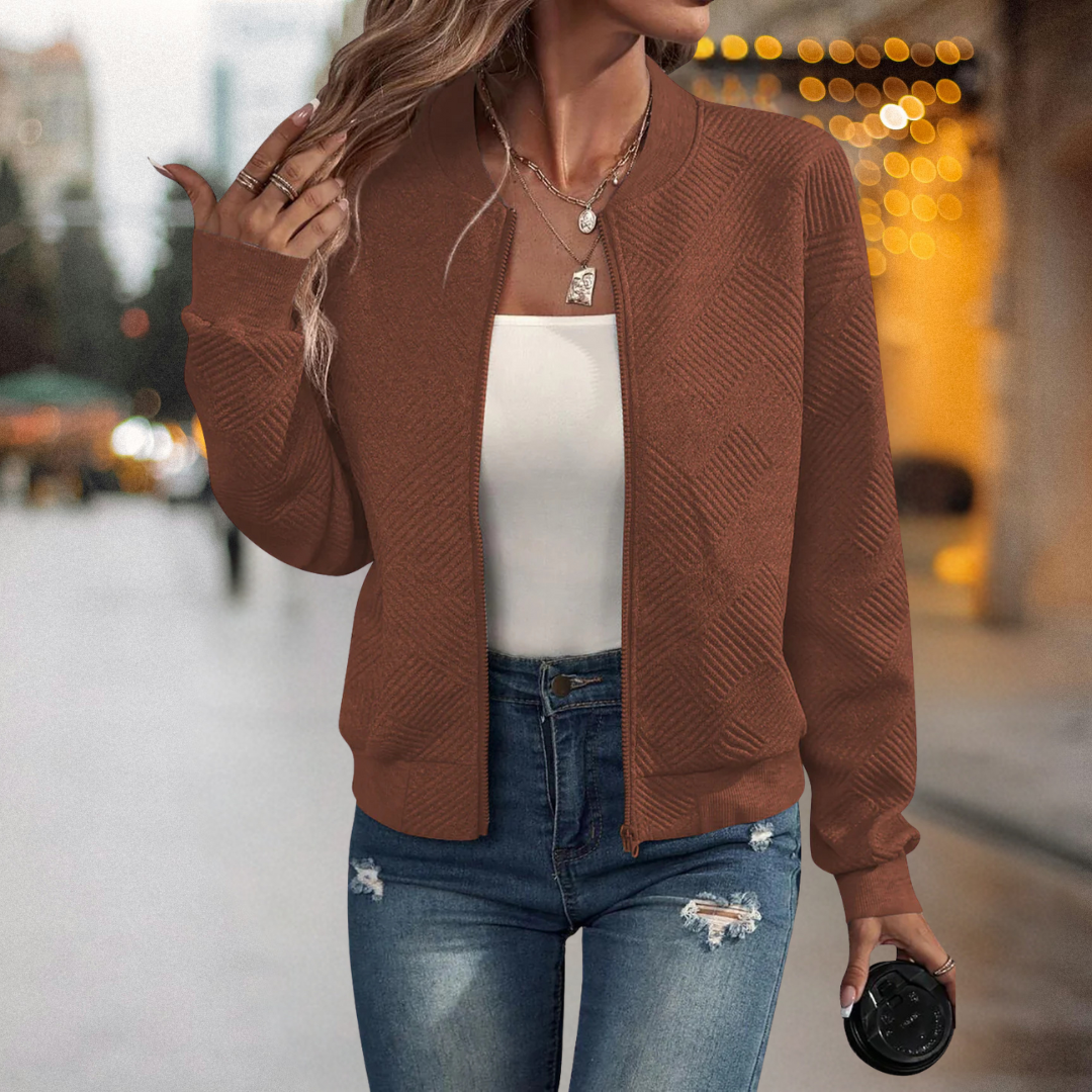 Inès™ | Bomber structuré chaud et confortable