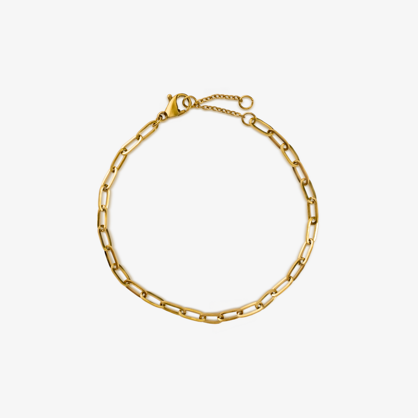 Bracelet Paperclip, couleur or