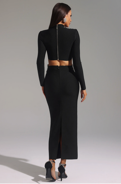 LIORA™ | Ensemble Maxi à Fleurs Cristallisées