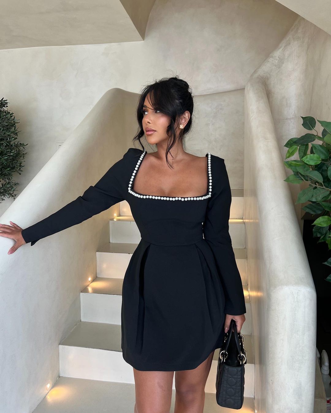 LIORA™ | Robe Sophistiquée avec Perles