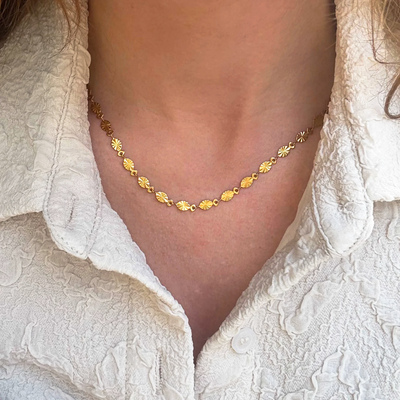 Collier Soleil – Finition dorée