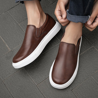 Valentin™ | Chaussures décontractées en cuir slip-on