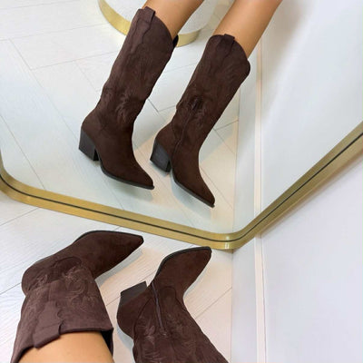 LUCIE™ | BOTTE COWBOY BASIQUE 6398A MARRON