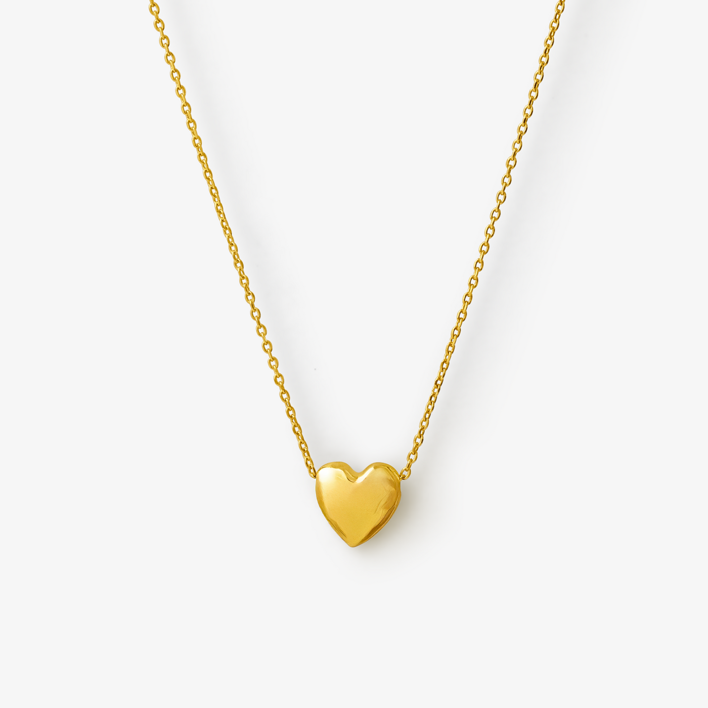 Collier Cœur Martelé – Finition dorée