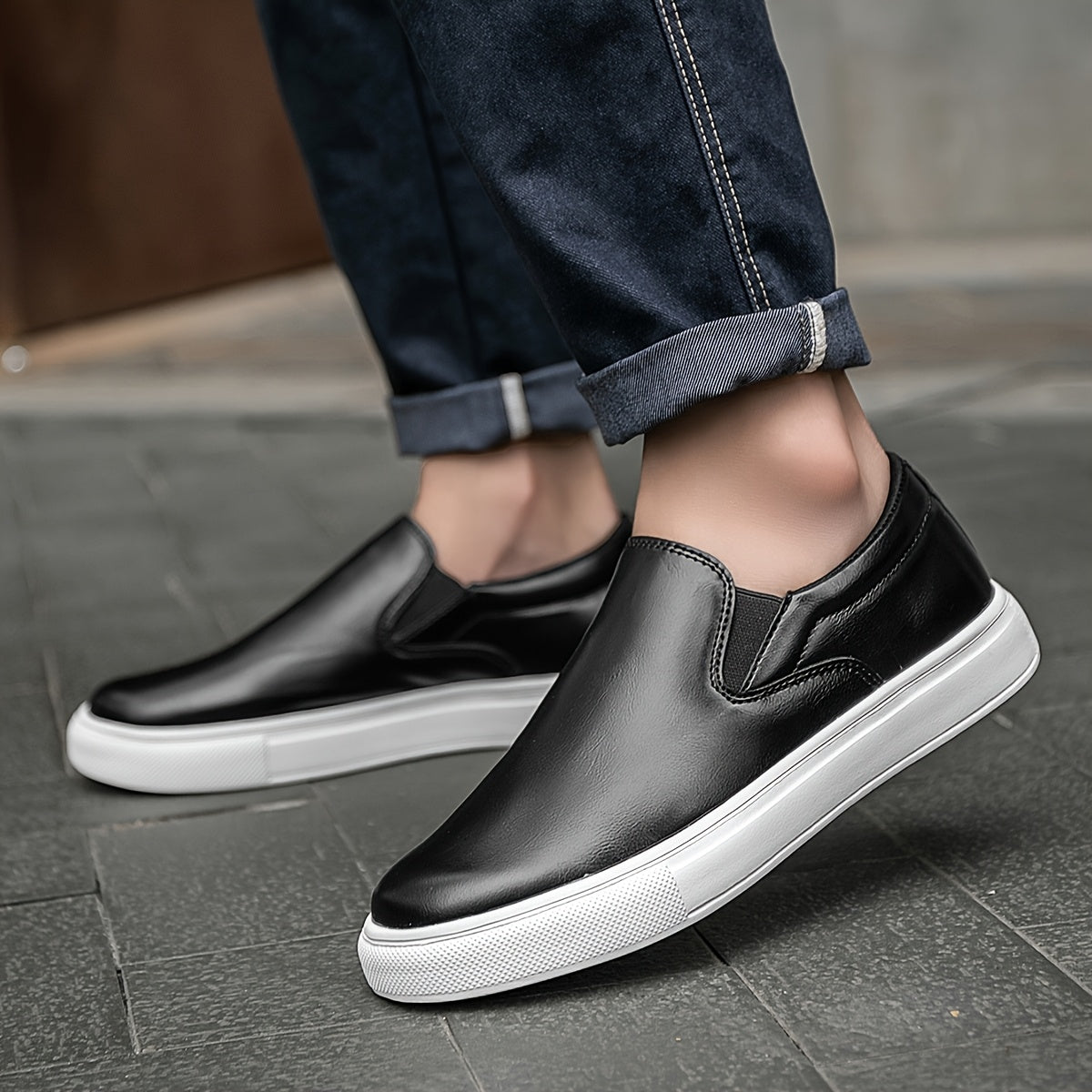 Valentin™ | Chaussures décontractées en cuir slip-on