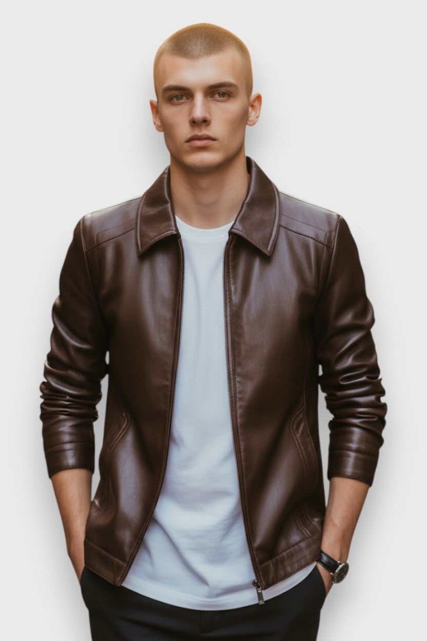 Clément™ | Veste en cuir décontractée