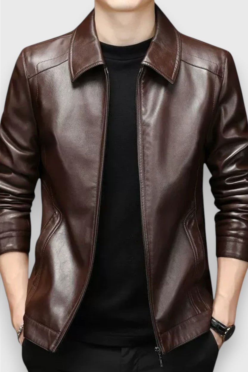 Clément™ | Veste en cuir décontractée