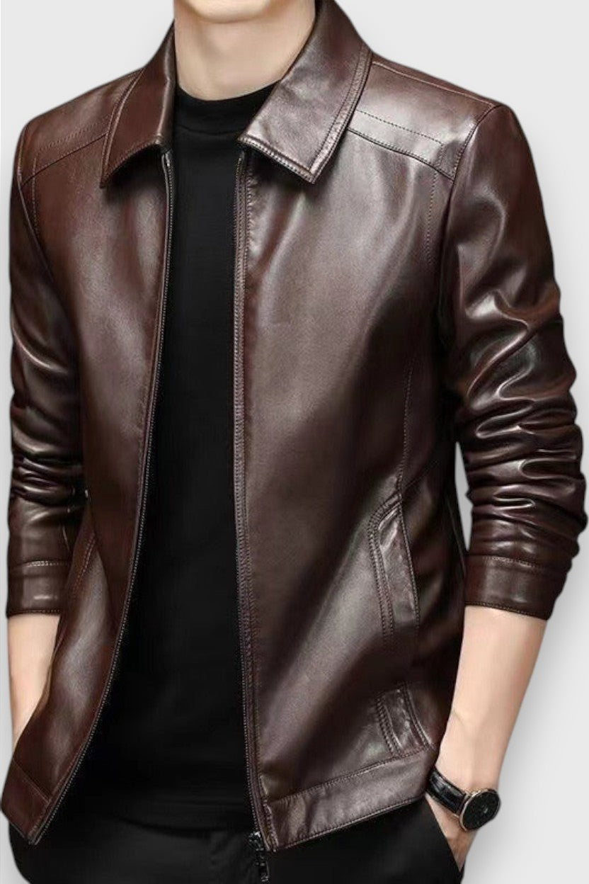 Clément™ | Veste en cuir décontractée