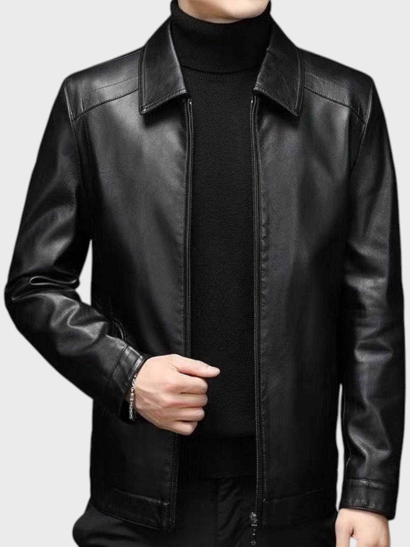 Clément™ | Veste en cuir décontractée