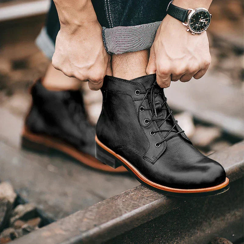 Hugo™ | Bottines en cuir Florian