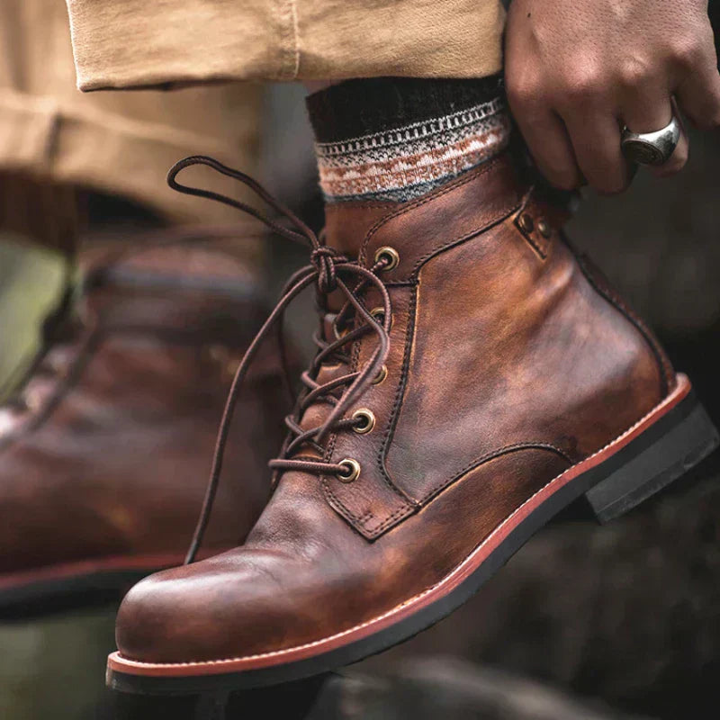 Hugo™ | Bottines en cuir Florian