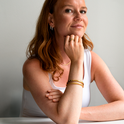 Jonc rond finition couleur or