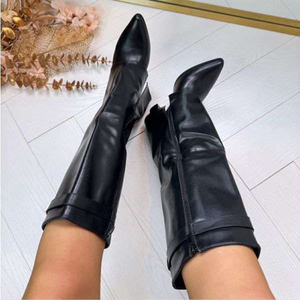 CÉLESTE™ | BOTTE DES8063 NOIR/PU