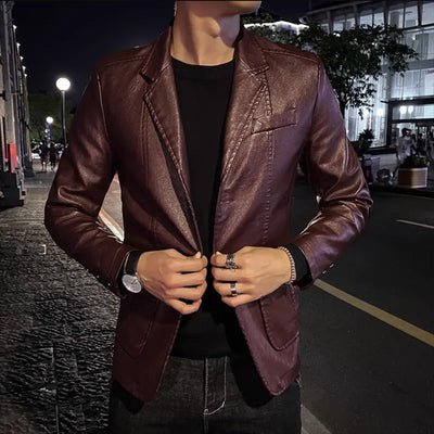 Éric™ | Veste en cuir business casual