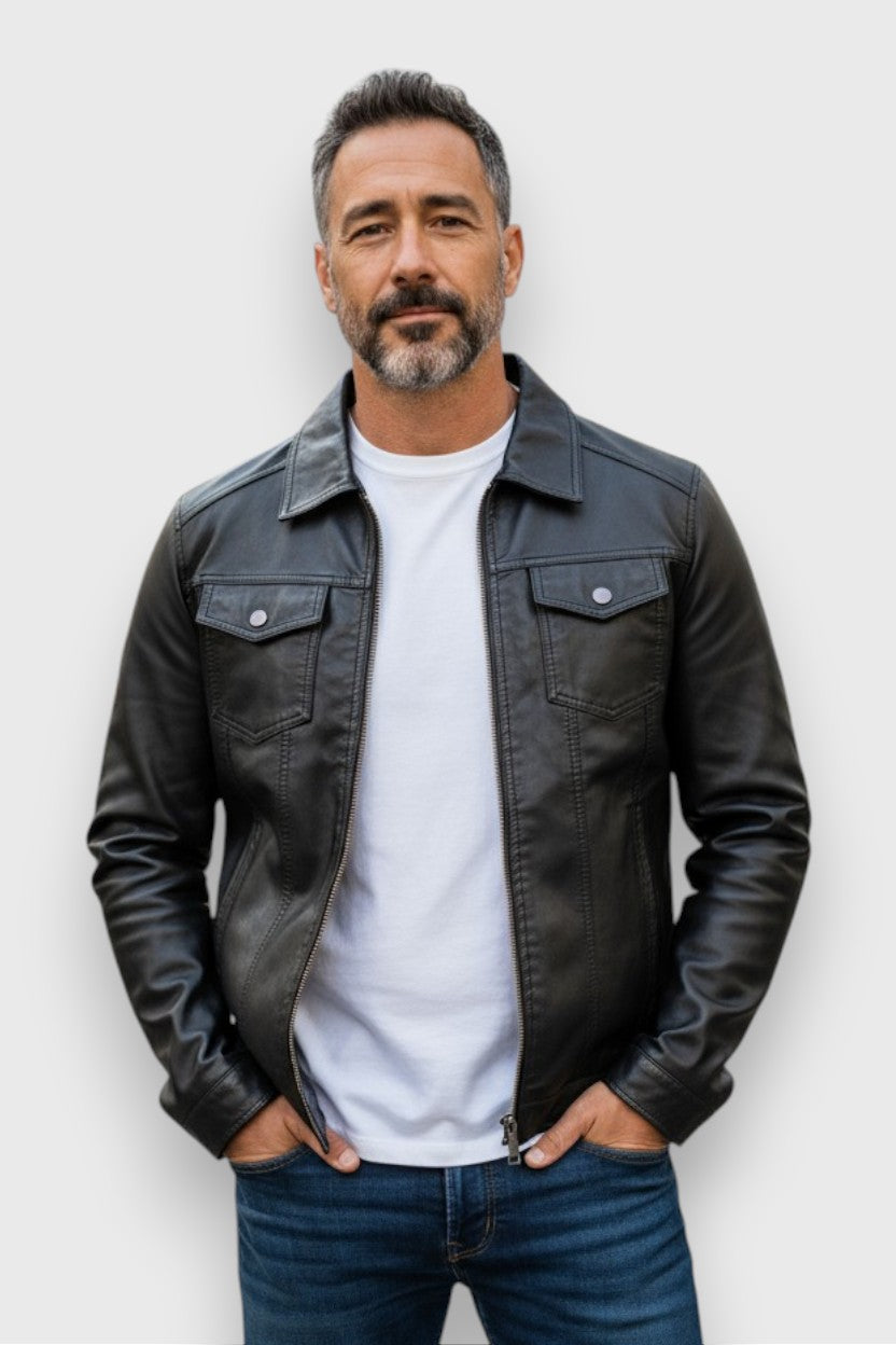 Antoine™ | Veste en cuir