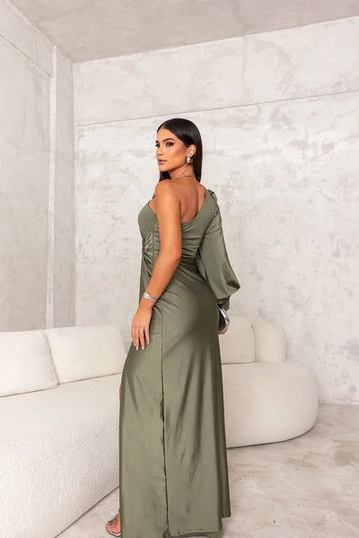 LIORA™ | Robe Longue Asymétrique